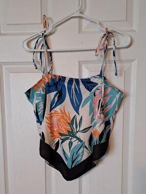 Zara Blue & White Striped Summer Top